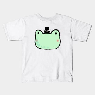 Frog with a top hat Kids T-Shirt